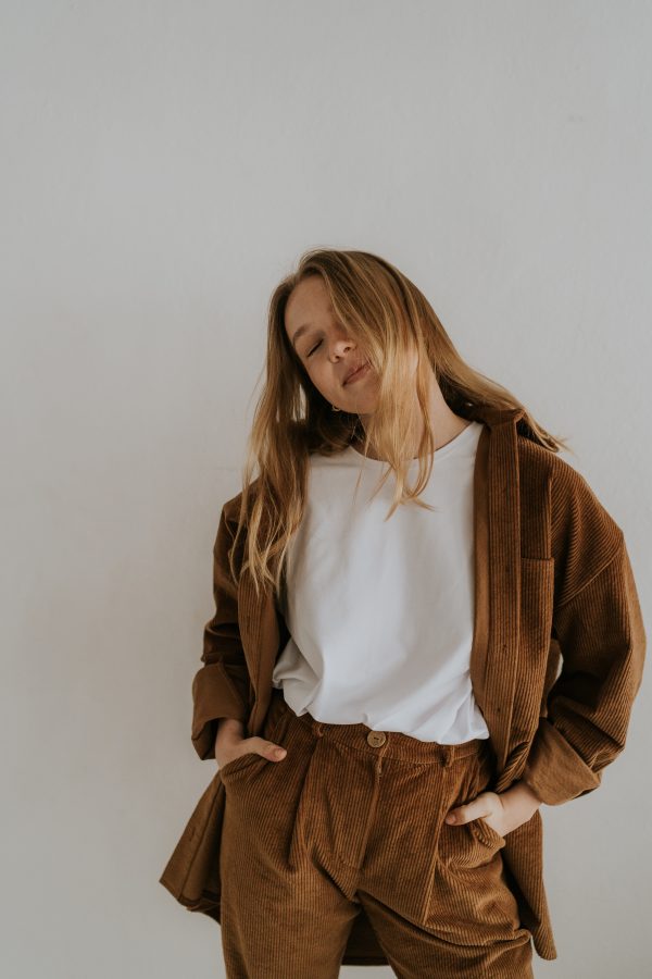 Spodnie sztruksowe Totally - Vintage brown - obrazek 4