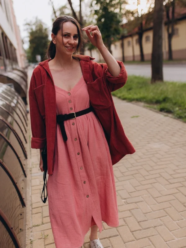 różowa sukienka