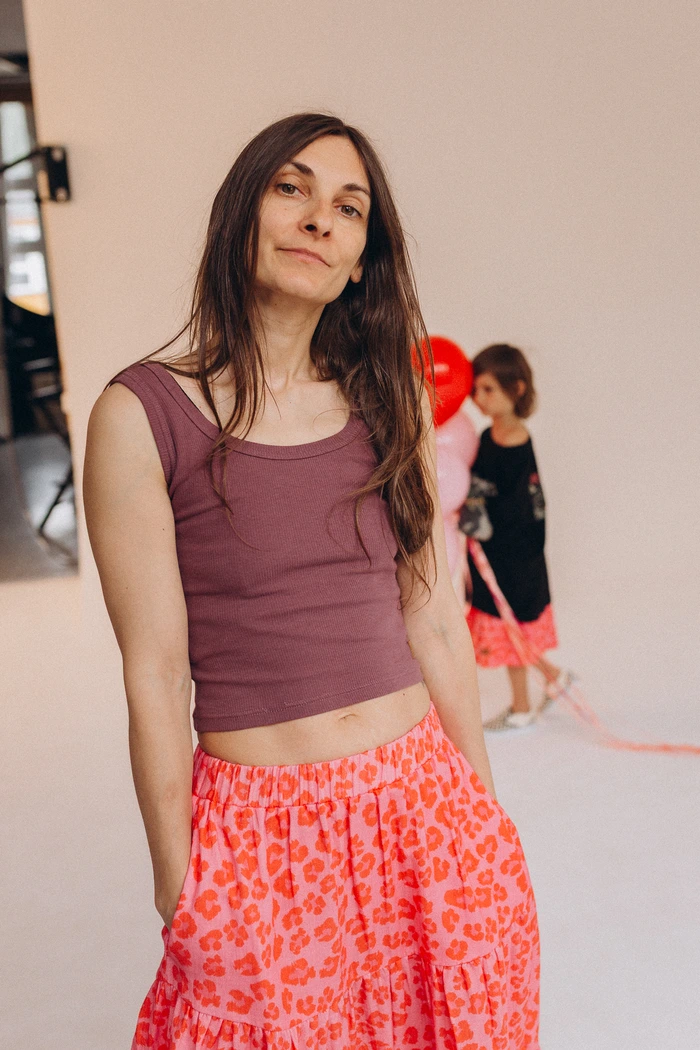 crop top z haftem